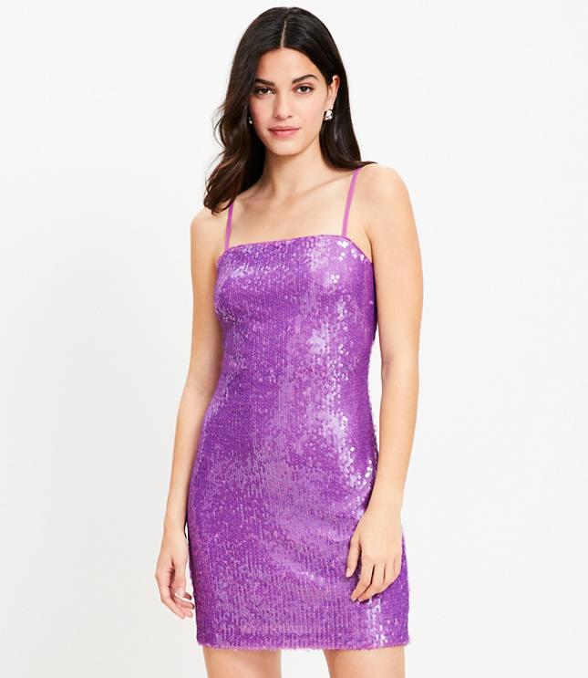 sequin spaghetti strap mini dress