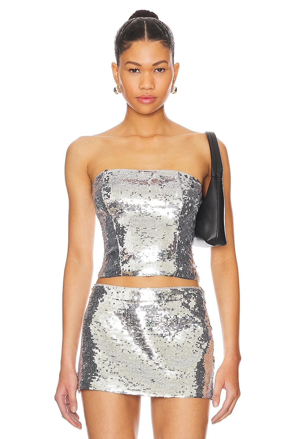 sequin tube top