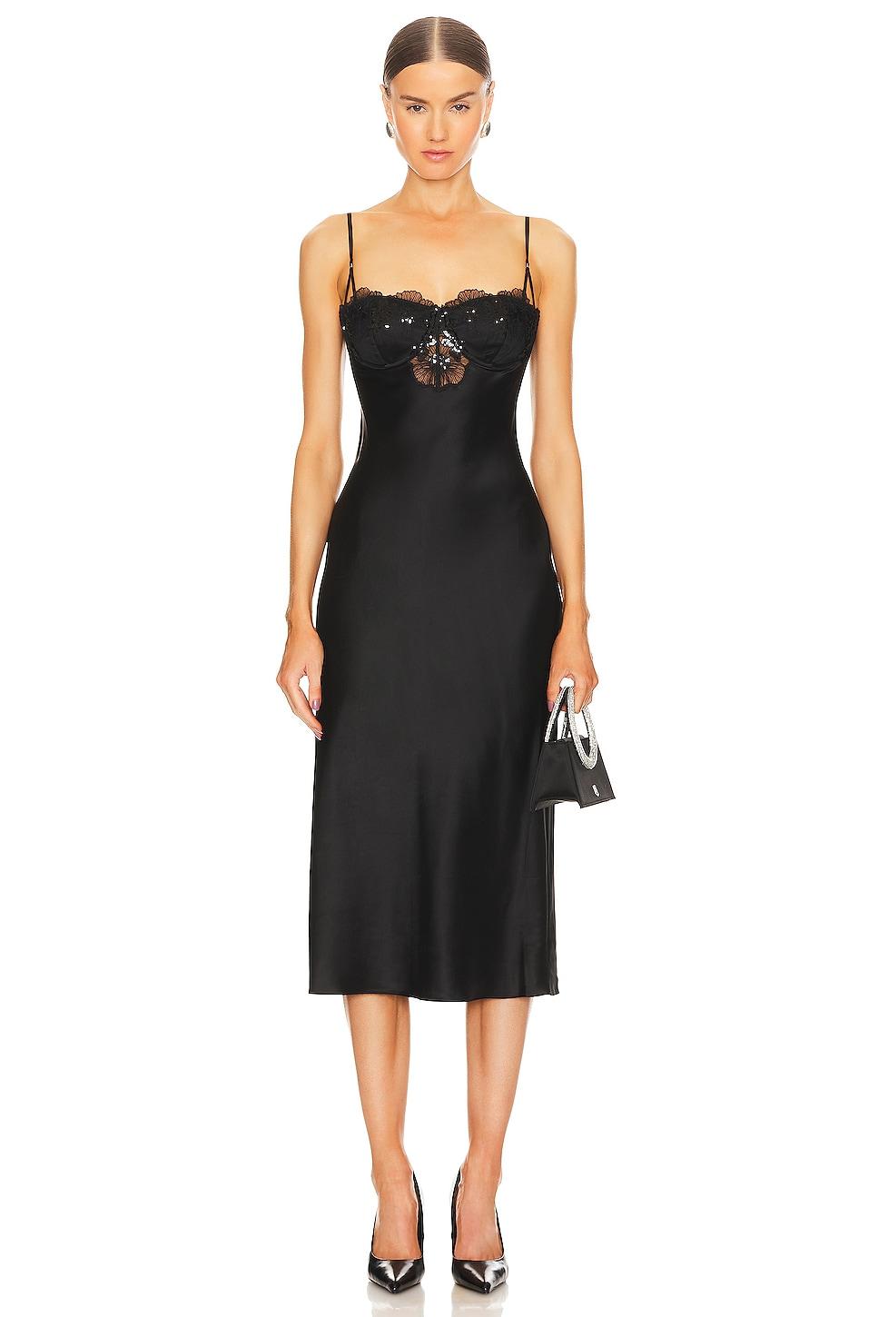 sequin violet embroidery slip dress