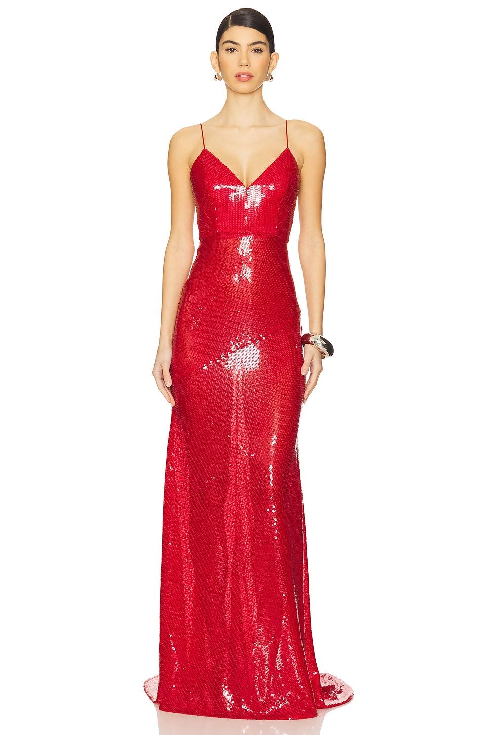 sequined bikini gown