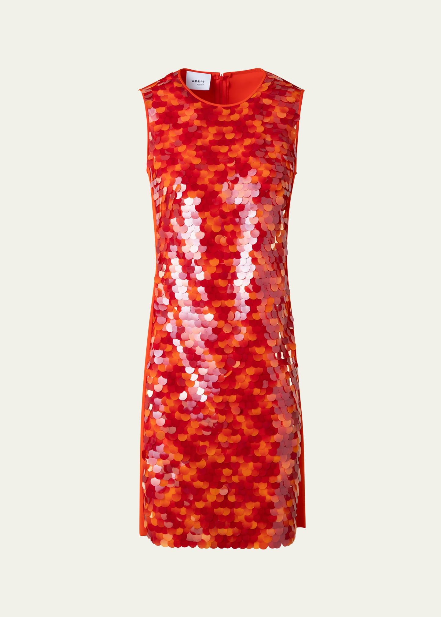 sequined mini dress