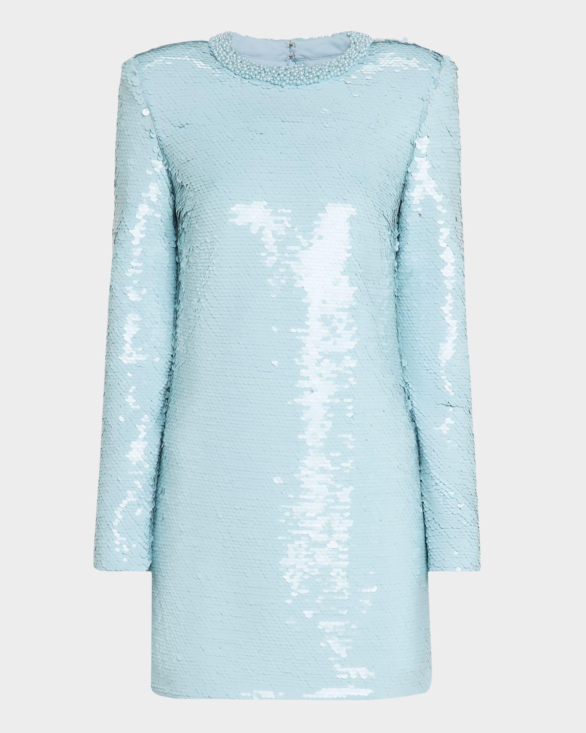 sequined mini dress
