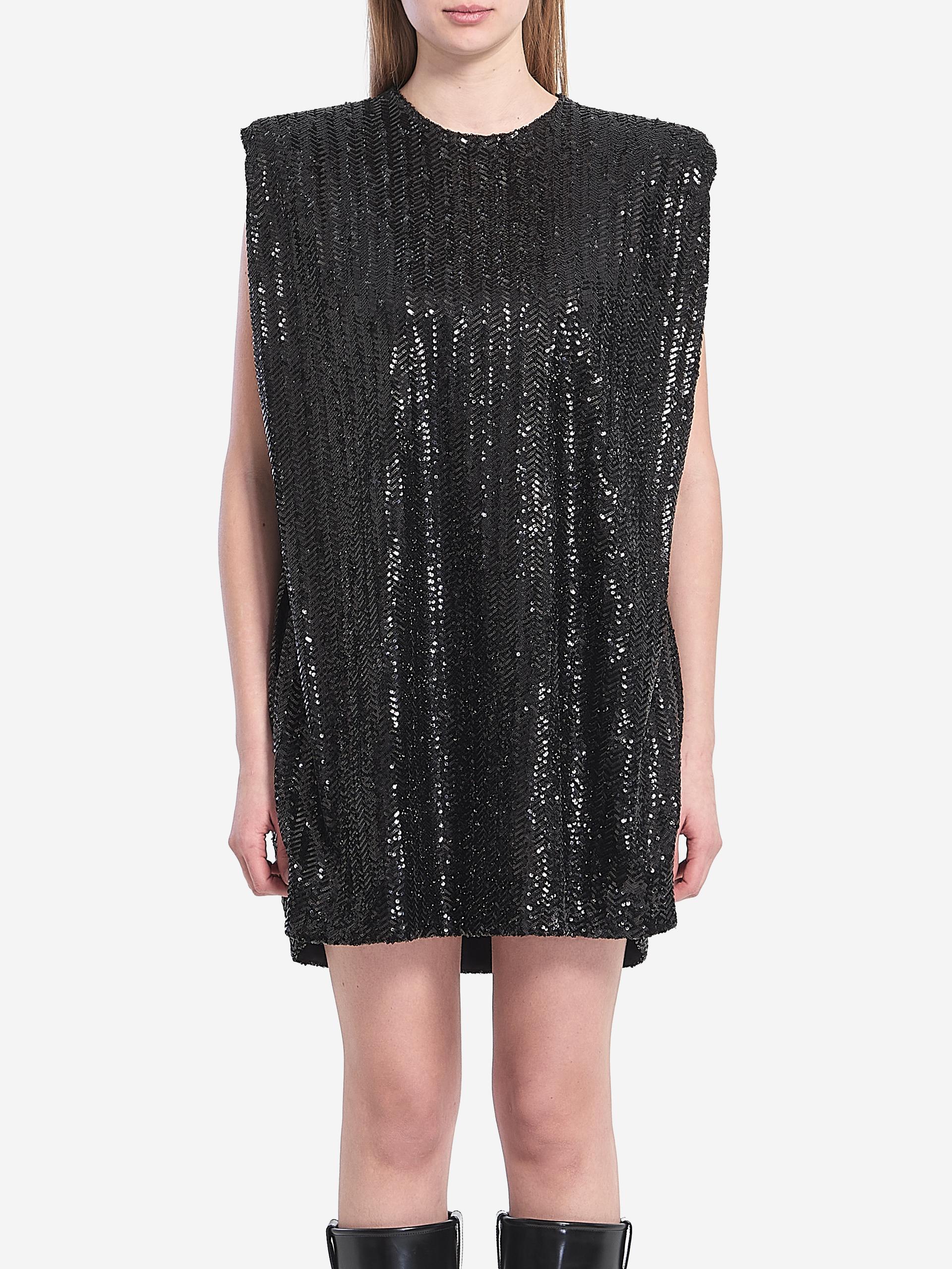 sequined mini dress