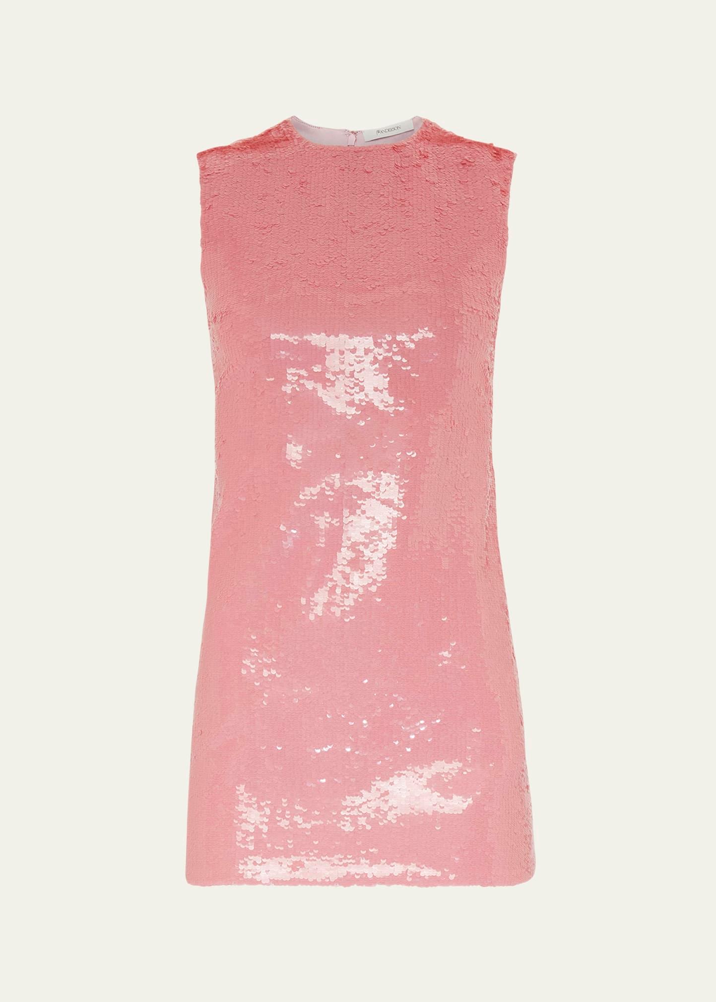 sequined mini shift dress