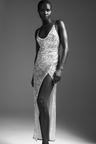 sequined net dress
