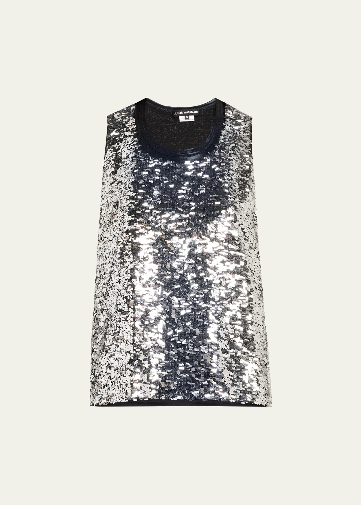 sequined tank top