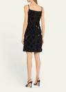 sequined wool mini dress
