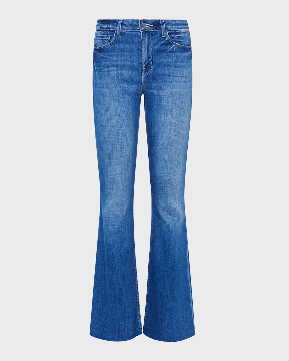 sera high rise sneaker flare jeans