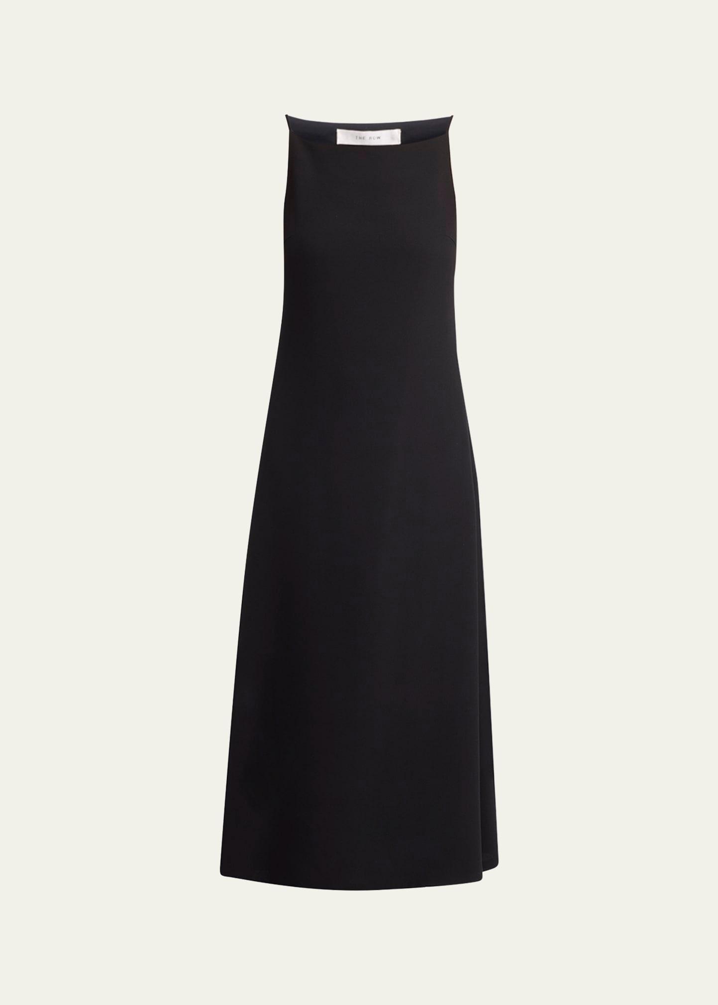 seraphina high-neck sleeveless midi dress