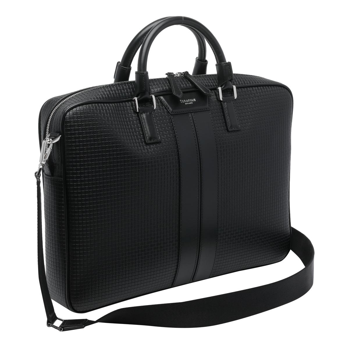 serapian bags black resined canvas - women