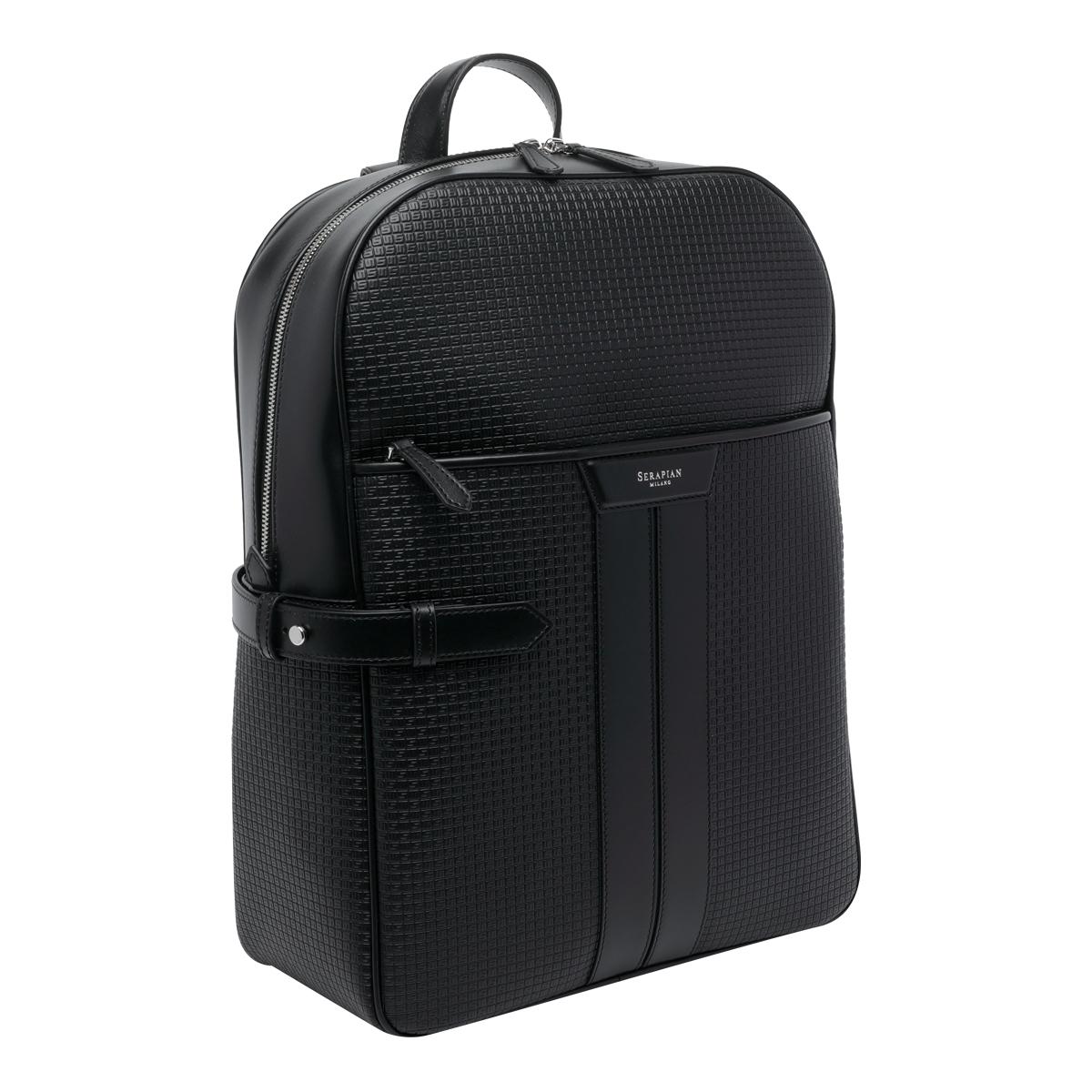 serapian bags black resined canvas - women