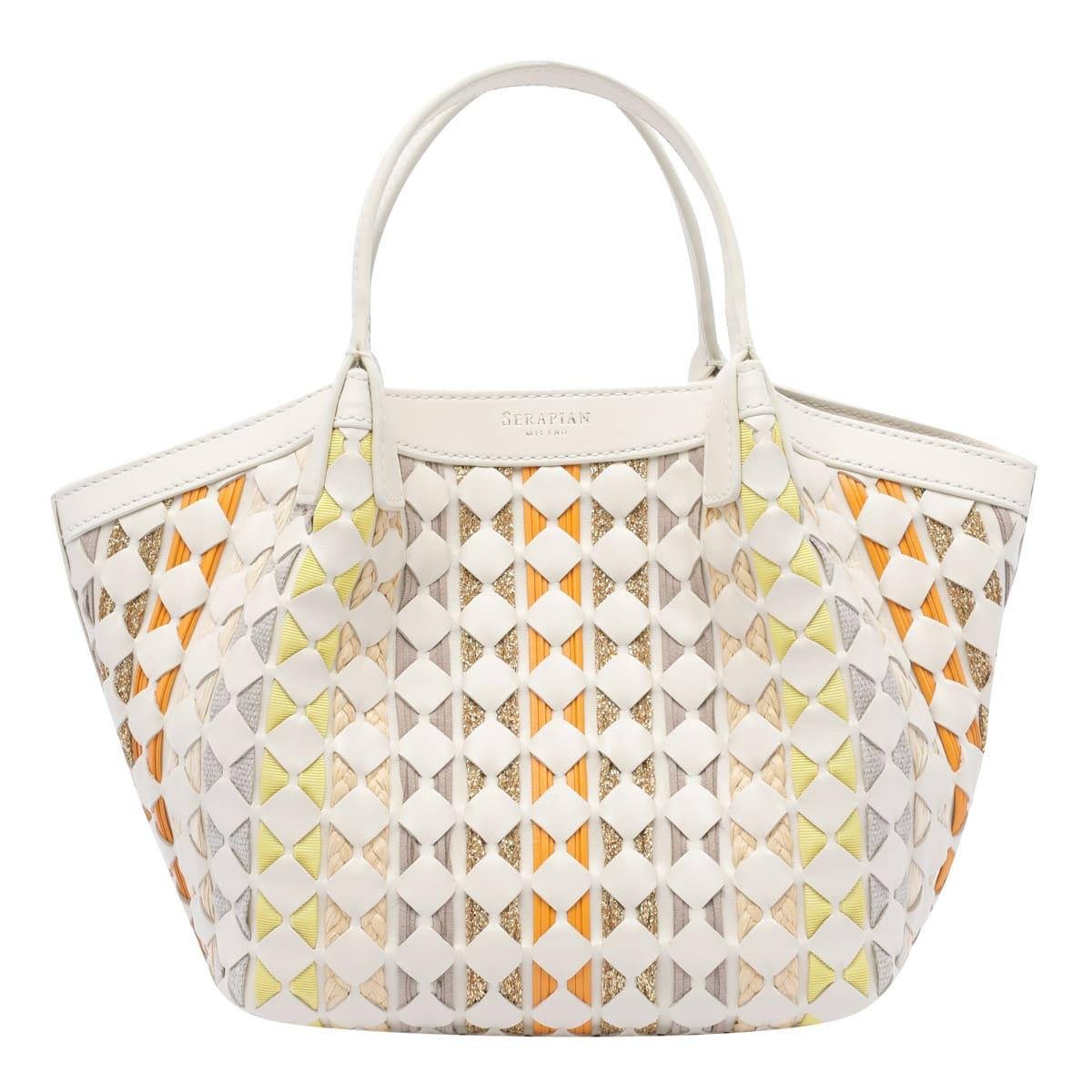 serapian mini mosaico secret tote bag