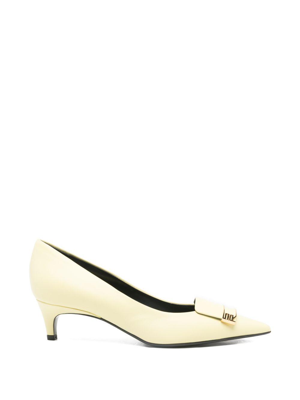 sergio rossi leather pumps