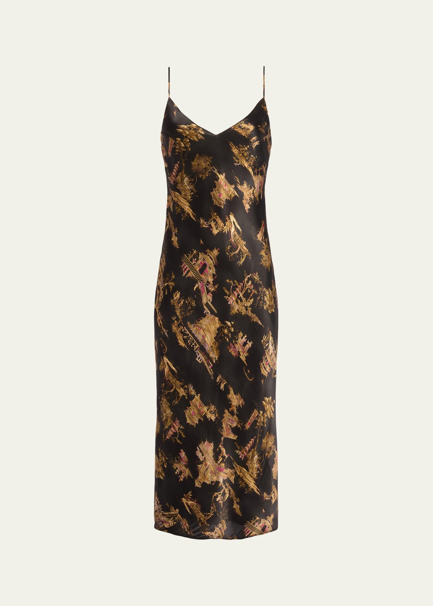 seridie mid-length slip dress