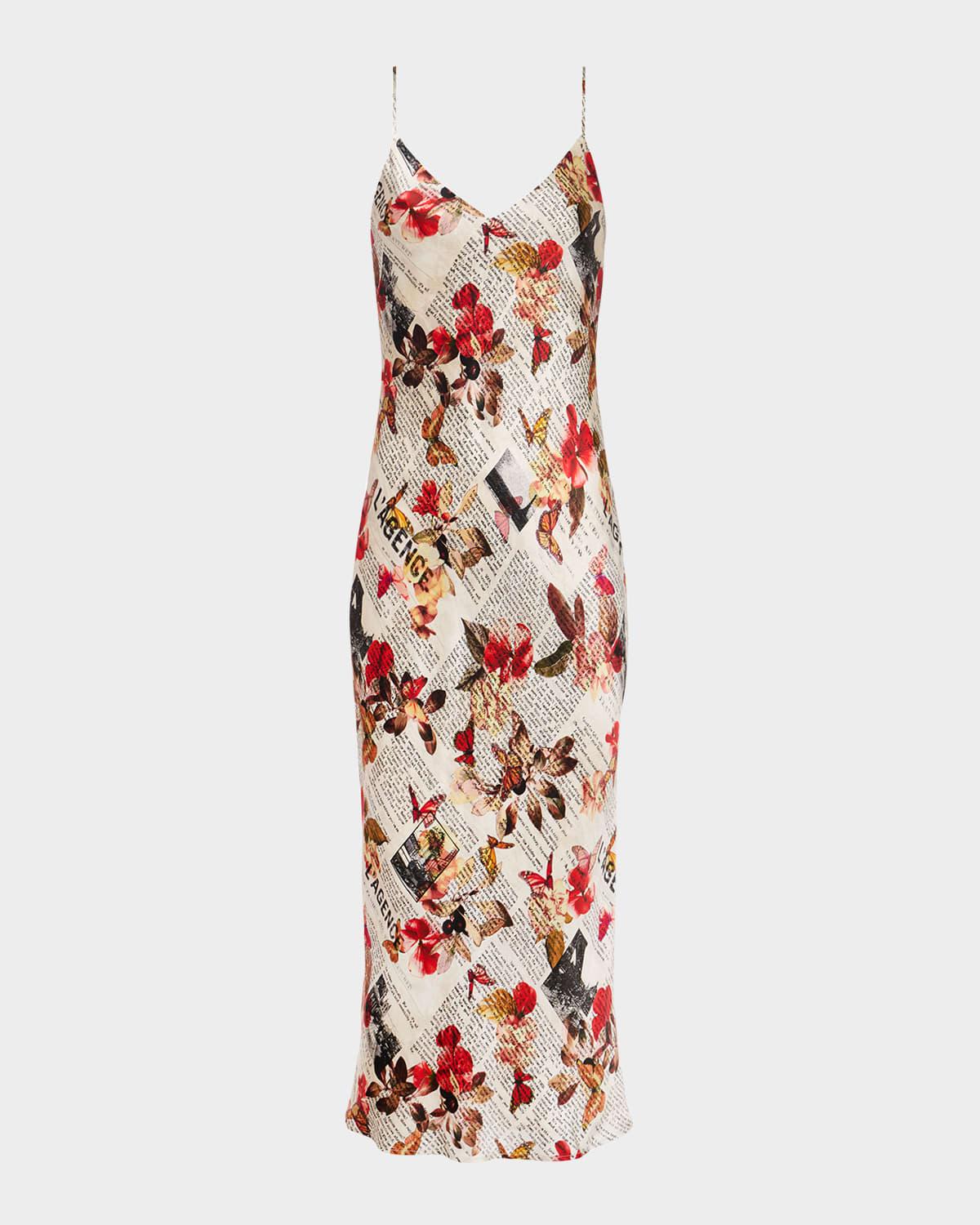 seridie mid-length slip dress