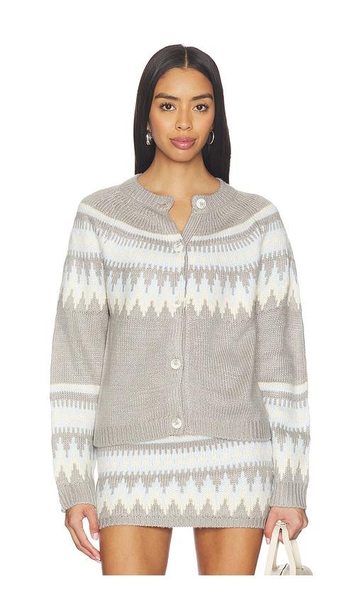 seroya amaya cardigan in blue.