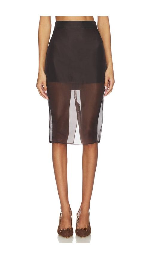 seroya elda skirt in brown.