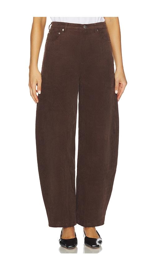 seroya fabi corduroy pant in brown.