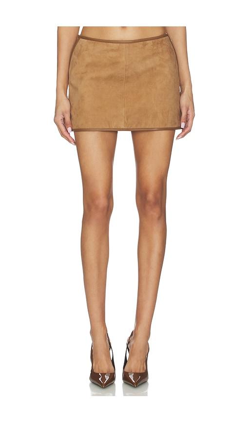 seroya inara skirt in tan.