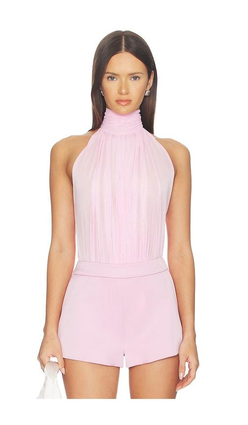 seroya isola bodysuit in rose.