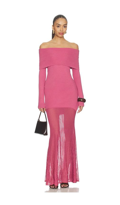 seroya isotta dress in blush.