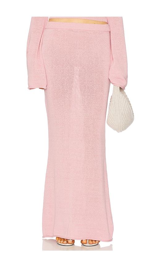seroya kora maxi skirt in blush.