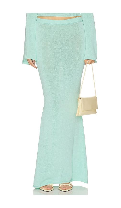 seroya kora skirt in teal.