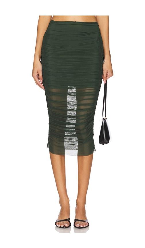 seroya maja skirt in dark green.