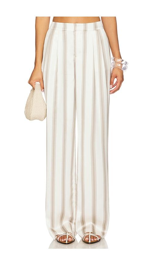 seroya marlowe satin pant in ivory.