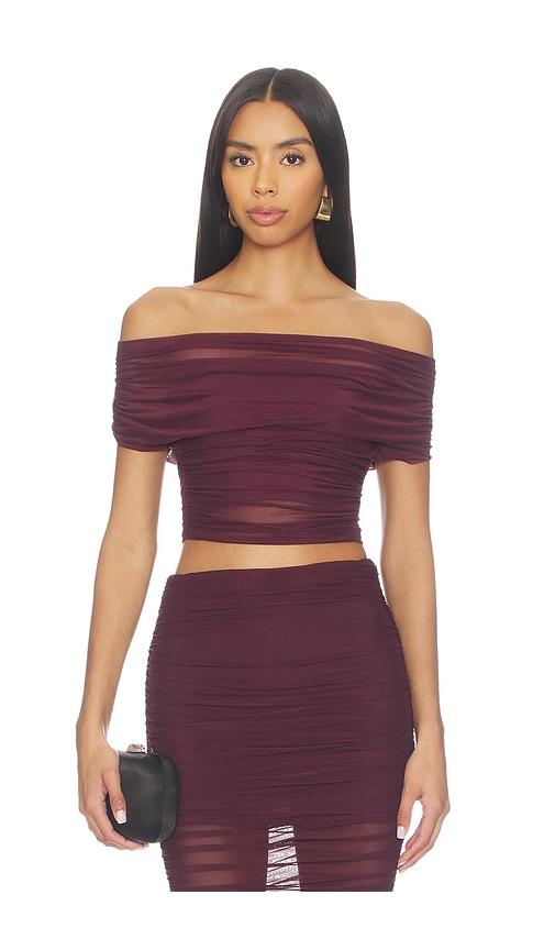 seroya marsh top in wine.