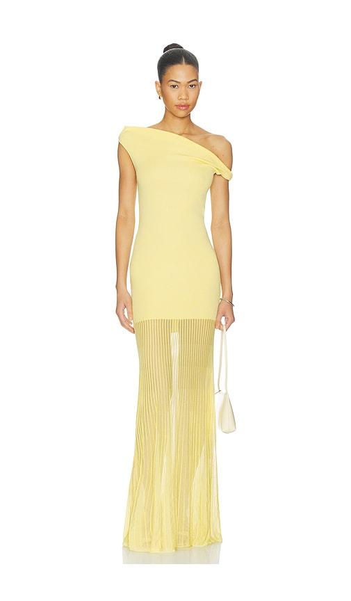 seroya maxime dress in yellow.