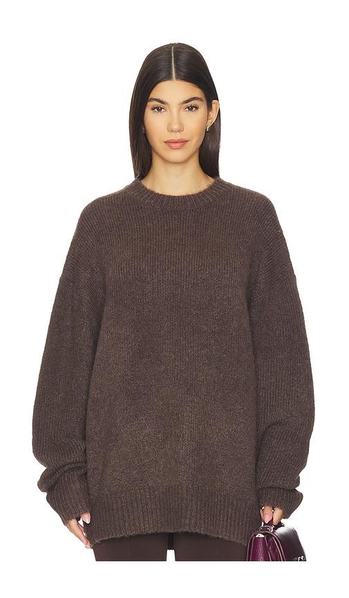 seroya may sweater in brown.