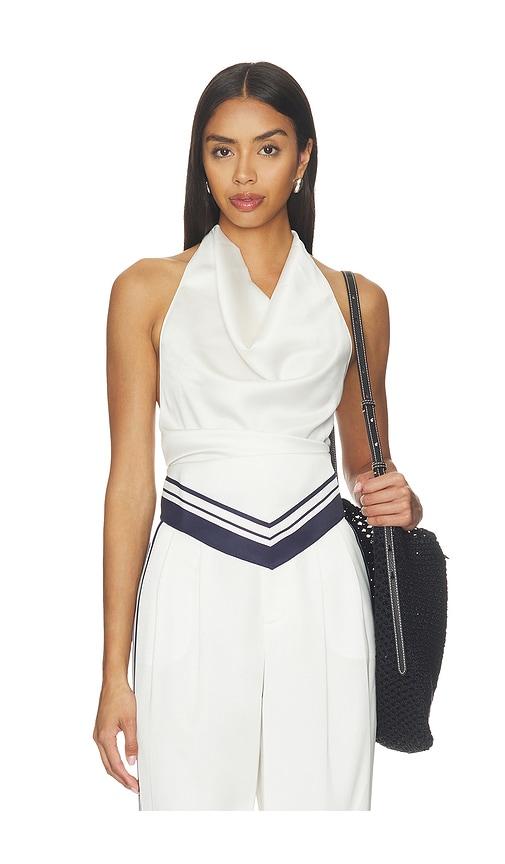 seroya nicola top in white.