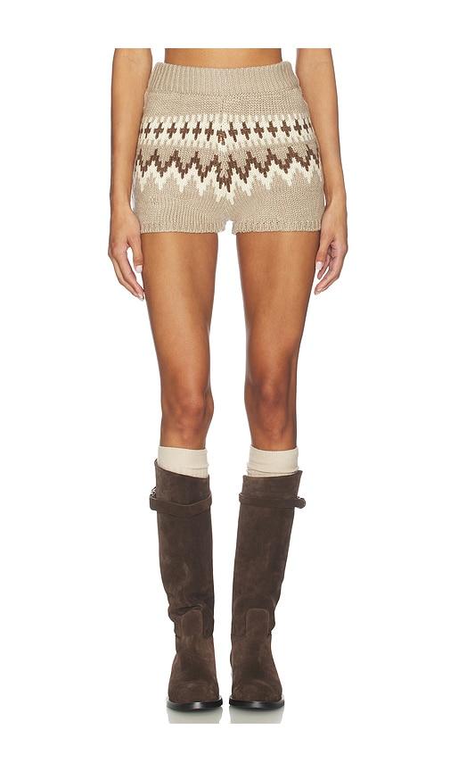 seroya orly shorts in tan,brown.