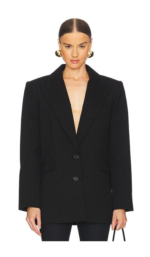 seroya sophia blazer in black.