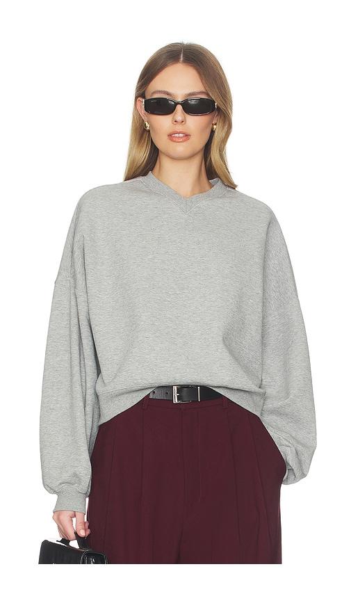 seroya taley sweatshirt in light grey.