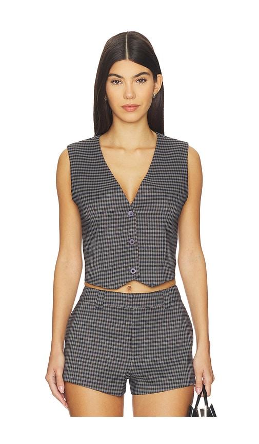 seroya tatiana vest in charcoal.