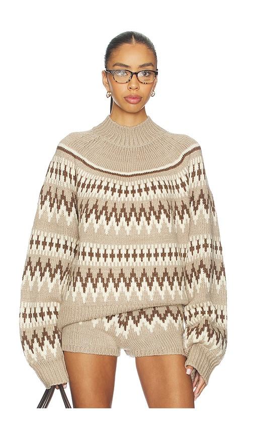 seroya tirza sweater in tan,brown.