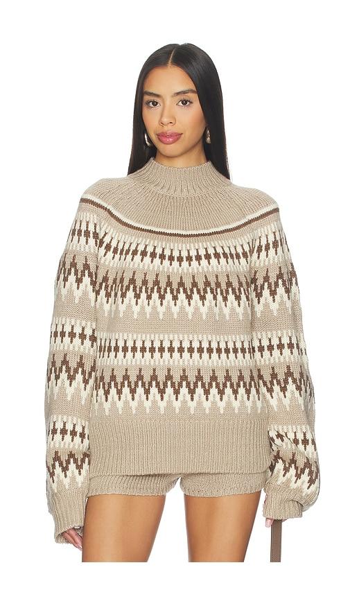 seroya tirza sweater in taupe.