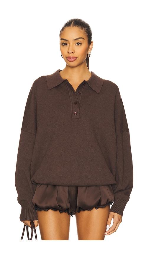 seroya vespen sweater in brown.