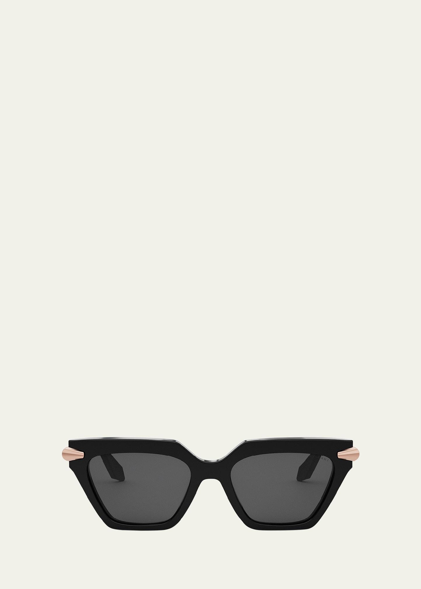 serpenti acetate & nylon cat-eye sunglasses