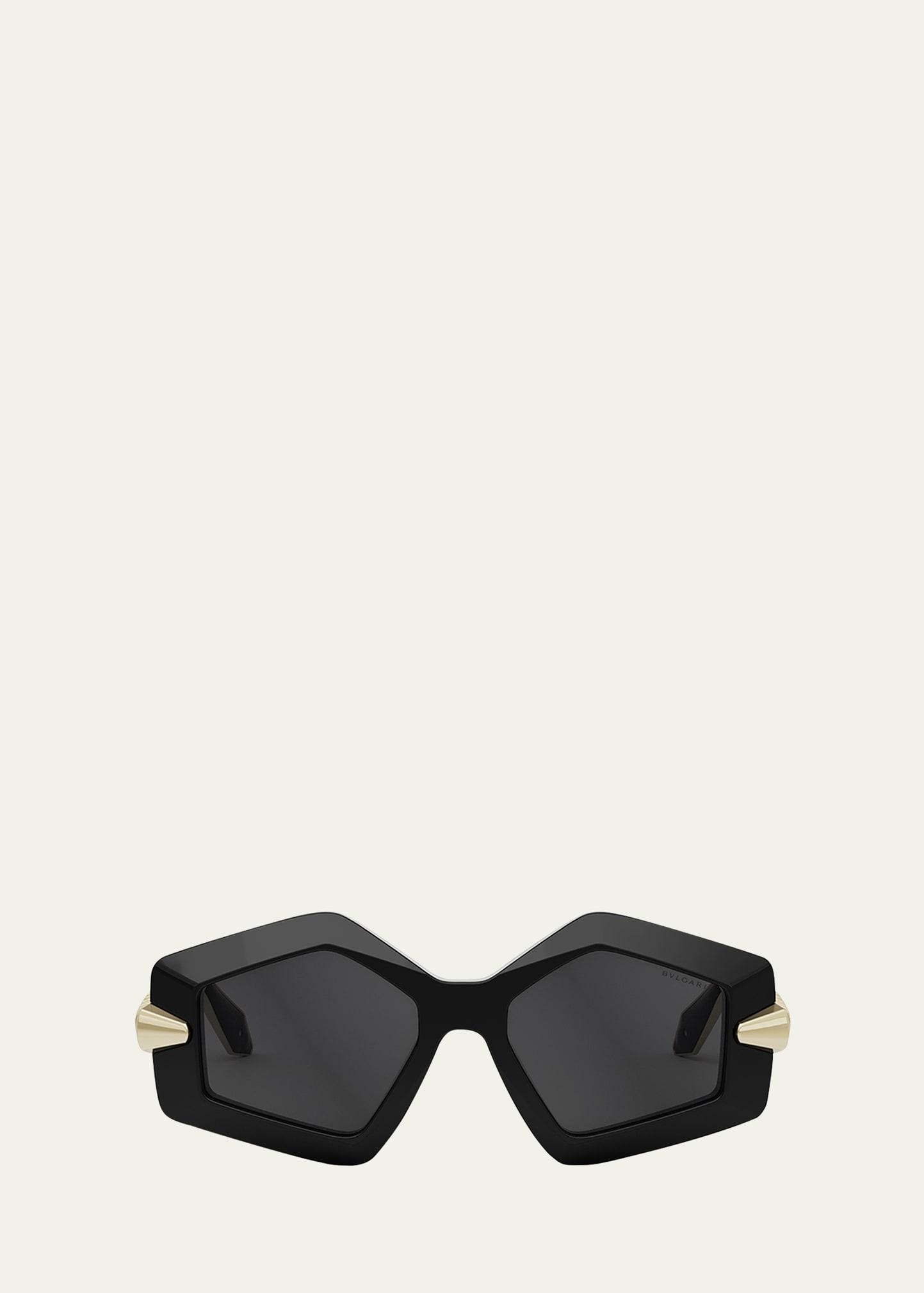 serpenti geometric sunglasses