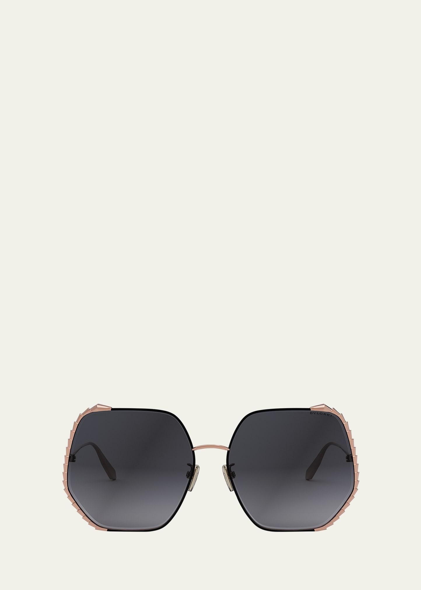 serpenti geometric sunglasses