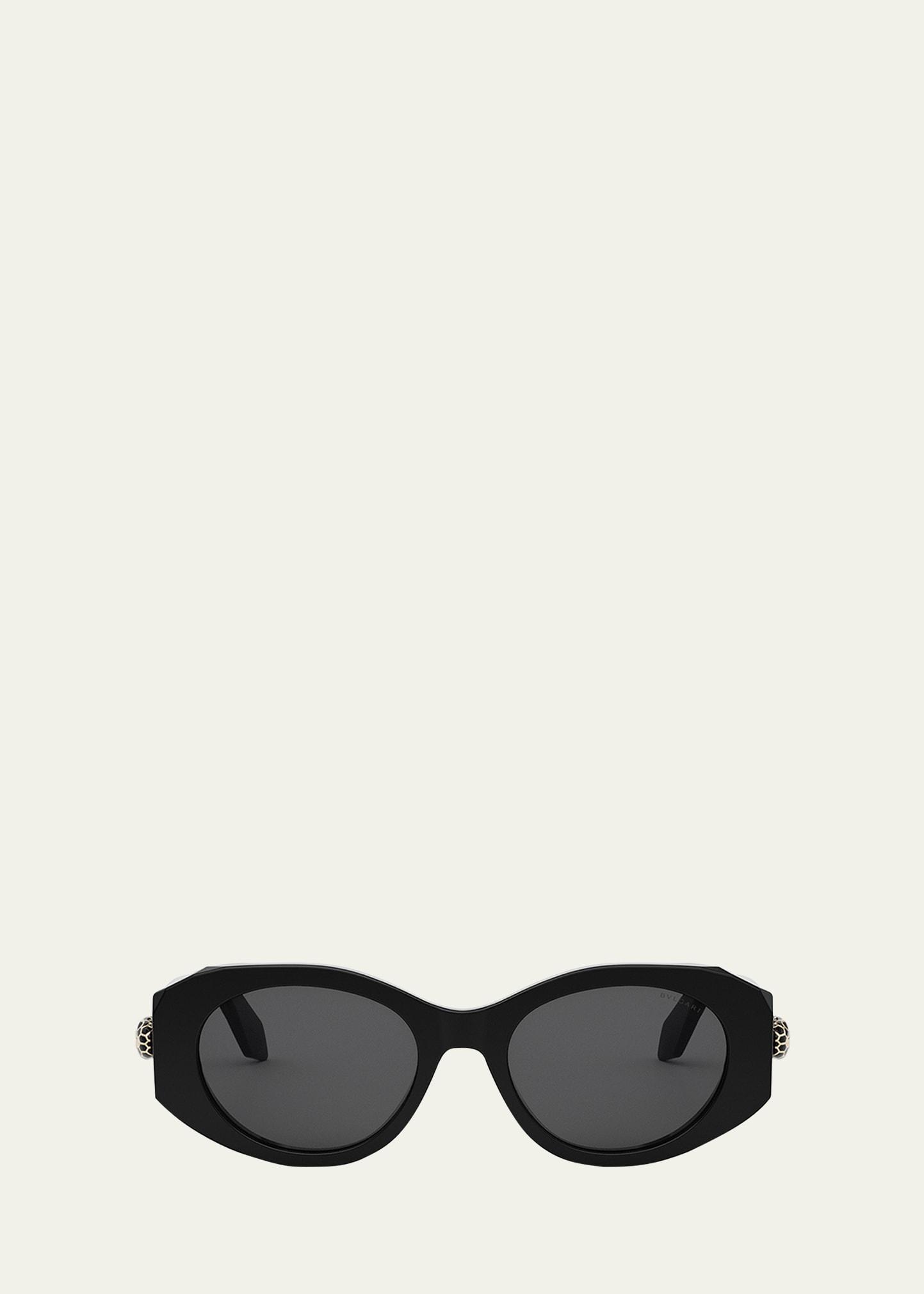 serpenti oval sunglasses