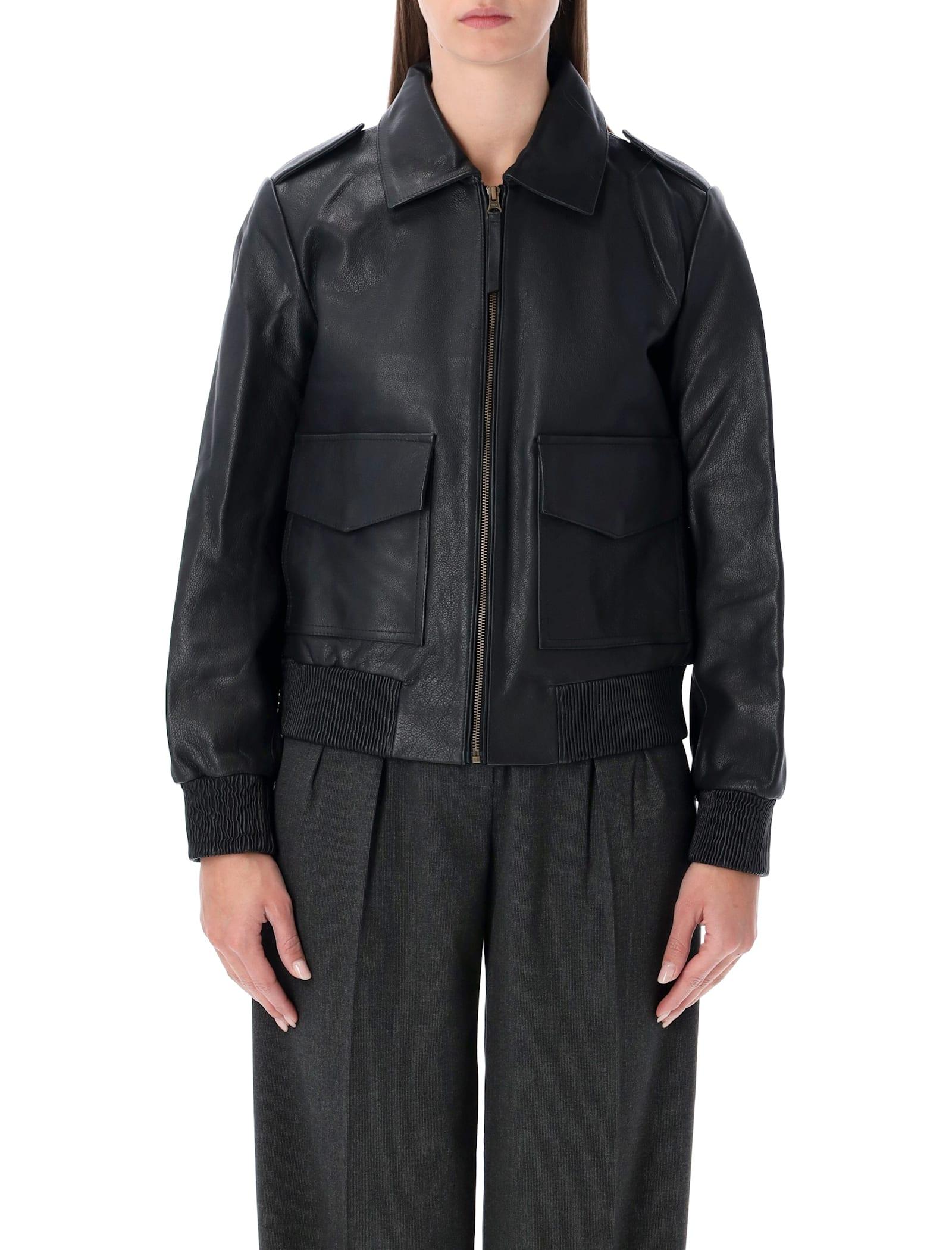 sessùn miley lamb leather blouson