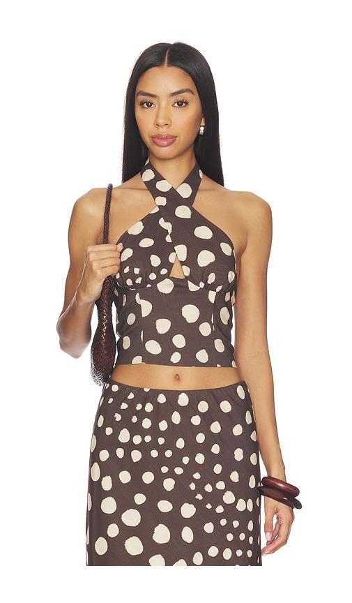 seven wonders billie top in brown.