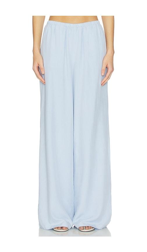seven wonders fleur palazzo pant in baby blue.