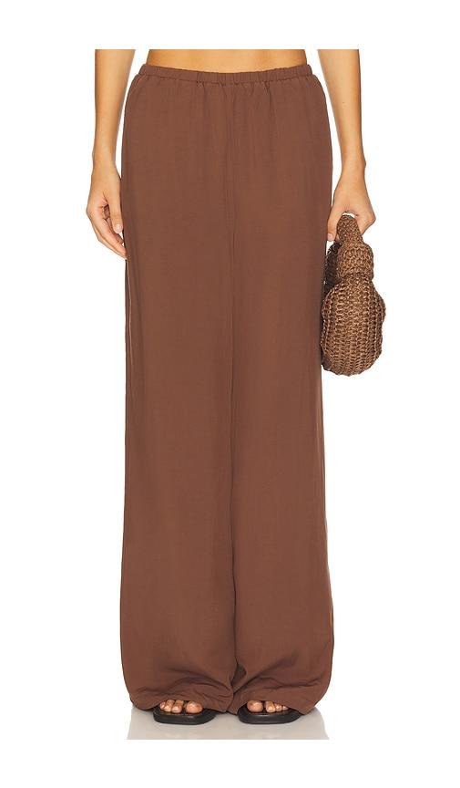 seven wonders fleur palazzo pant in chocolate.