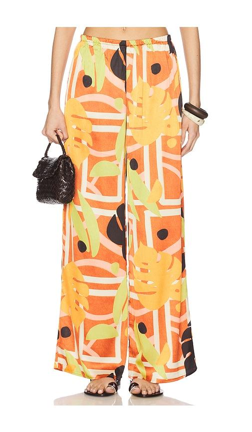 seven wonders mirage pant in orange.