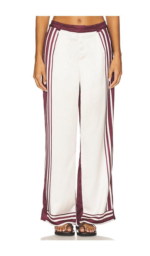 seven wonders zara tailored pant in wine.